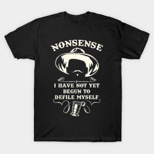 Tombstone Doc Holiday I Have Not Yet Begun To Defile Myself T-Shirt